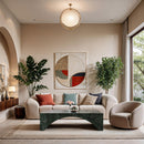 Meridian Palermo Green Marble Coffee Table IMAGE 2