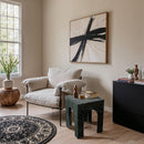 Meridian Palermo Green Marble End Table IMAGE 2