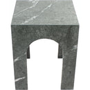 Meridian Palermo Green Marble End Table IMAGE 4