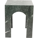 Meridian Palermo Green Marble End Table IMAGE 5