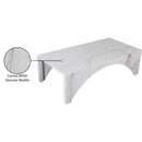 Meridian Palermo White Marble Coffee Table IMAGE 10