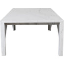 Meridian Palermo White Marble Coffee Table IMAGE 4