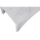 Meridian Palermo White Marble Coffee Table IMAGE 5