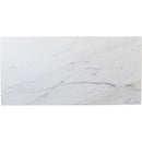 Meridian Palermo White Marble Coffee Table IMAGE 6