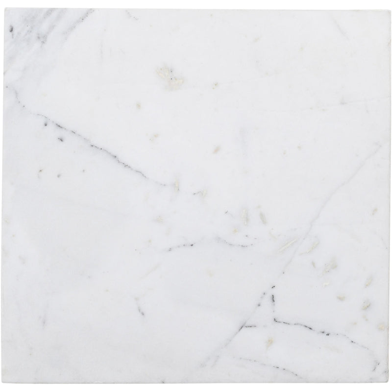 Meridian Palermo White Marble End Table IMAGE 6