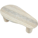 Meridian Sassari Travertine Travertine Finish Concrete Coffee Table IMAGE 6