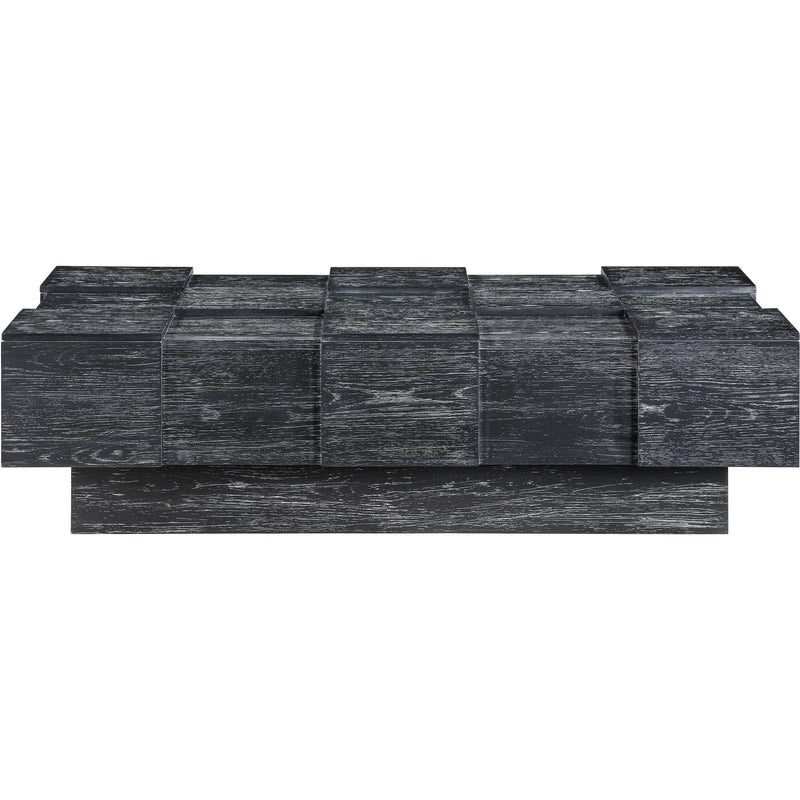 Meridian Anzio Black Oak Veneer Coffee Table IMAGE 3