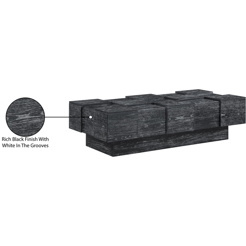 Meridian Anzio Black Oak Veneer Coffee Table IMAGE 8