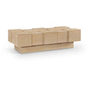 Meridian Anzio Natural Oak Veneer Coffee Table IMAGE 1