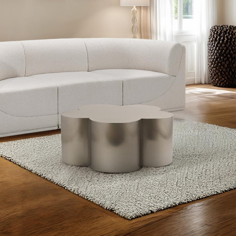 Meridian Lucky Silver Iron Coffee Table IMAGE 2