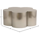 Meridian Lucky Silver Iron Coffee Table IMAGE 7
