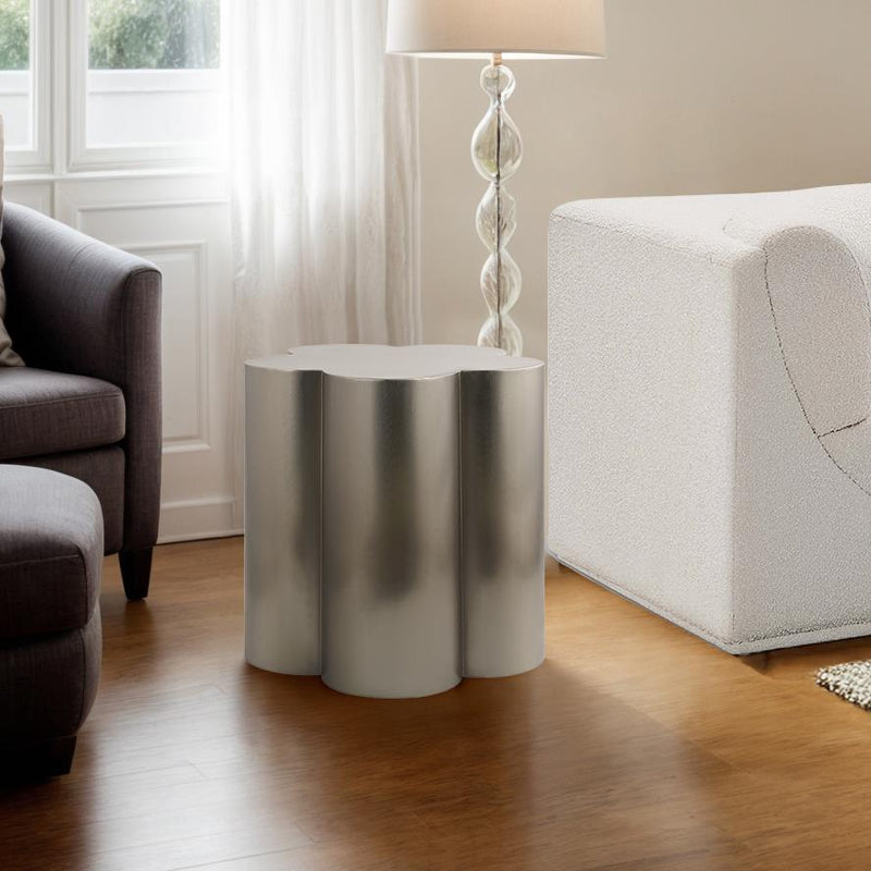 Meridian Lucky Silver Iron End Table IMAGE 2