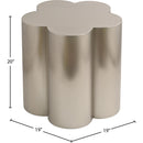 Meridian Lucky Silver Iron End Table IMAGE 7