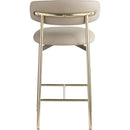 Meridian Lupita Taupe Vegan Leather Counter Stool IMAGE 5