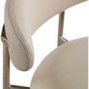 Meridian Lupita Taupe Vegan Leather Counter Stool IMAGE 7