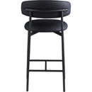 Meridian Lupita Black Vegan Leather Counter Stool IMAGE 5