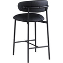 Meridian Lupita Black Vegan Leather Counter Stool IMAGE 6