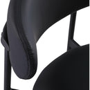 Meridian Lupita Black Vegan Leather Counter Stool IMAGE 7