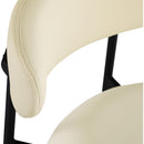 Meridian Lupita Cream Vegan Leather Counter Stool IMAGE 7