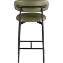Meridian Lupita Olive Vegan Leather Counter Stool IMAGE 5