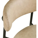 Meridian Lupita Tan Vegan Leather Counter Stool IMAGE 7