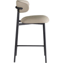 Meridian Lupita Taupe Vegan Leather Counter Stool IMAGE 4