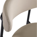 Meridian Lupita Taupe Vegan Leather Counter Stool IMAGE 7