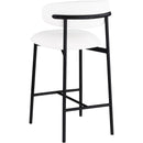 Meridian Lupita White Vegan Leather Counter Stool IMAGE 6