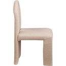 Meridian Bennett Beige Boucle Fabric Dining Chair IMAGE 4