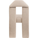 Meridian Bennett Beige Boucle Fabric Dining Chair IMAGE 5