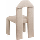 Meridian Bennett Beige Boucle Fabric Dining Chair IMAGE 6