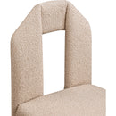 Meridian Bennett Beige Boucle Fabric Dining Chair IMAGE 7