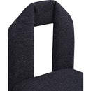 Meridian Bennett Black Boucle Fabric Dining Chair IMAGE 7