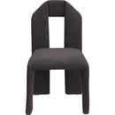 Meridian Bennett Brown Boucle Fabric Dining Chair IMAGE 3