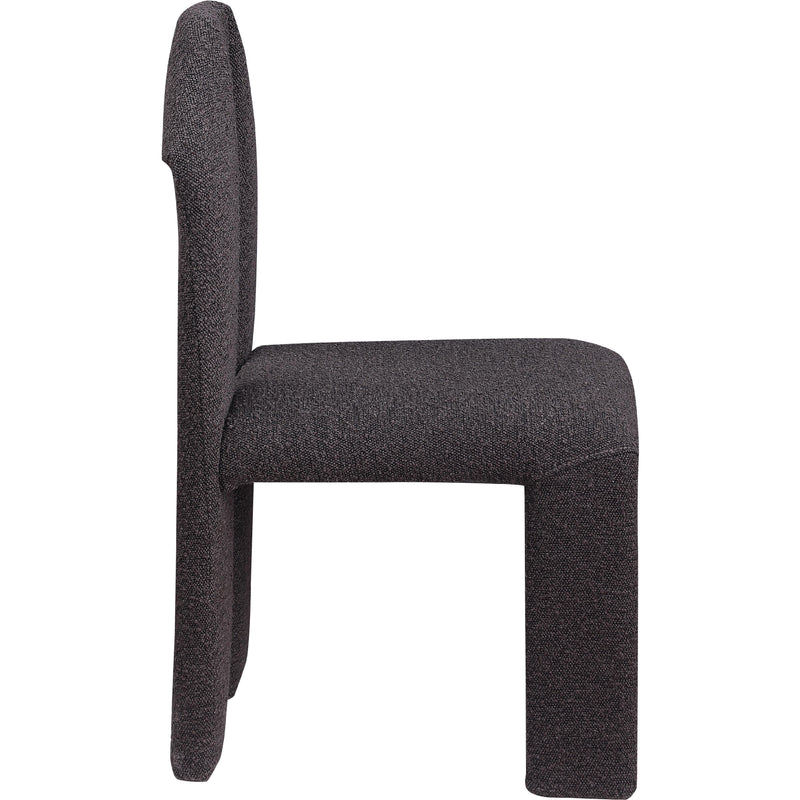 Meridian Bennett Brown Boucle Fabric Dining Chair IMAGE 4