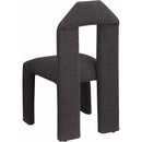 Meridian Bennett Brown Boucle Fabric Dining Chair IMAGE 6