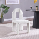 Meridian Bennett Cream Boucle Fabric Dining Chair IMAGE 2