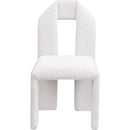 Meridian Bennett Cream Boucle Fabric Dining Chair IMAGE 3