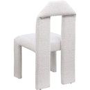 Meridian Bennett Cream Boucle Fabric Dining Chair IMAGE 6