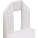 Meridian Bennett Cream Boucle Fabric Dining Chair IMAGE 7