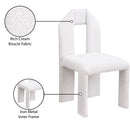 Meridian Bennett Cream Boucle Fabric Dining Chair IMAGE 9
