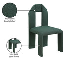 Meridian Bennett Green Boucle Fabric Dining Chair IMAGE 9