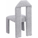 Meridian Bennett Grey Boucle Fabric Dining Chair IMAGE 6