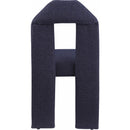 Meridian Bennett Navy Boucle Fabric Dining Chair IMAGE 5