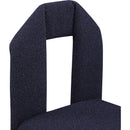Meridian Bennett Navy Boucle Fabric Dining Chair IMAGE 7