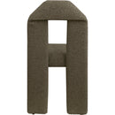 Meridian Bennett Olive Boucle Fabric Dining Chair IMAGE 5