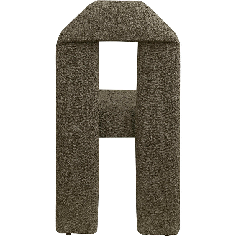 Meridian Bennett Olive Boucle Fabric Dining Chair IMAGE 5