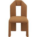 Meridian Bennett Saddle Boucle Fabric Dining Chair IMAGE 3