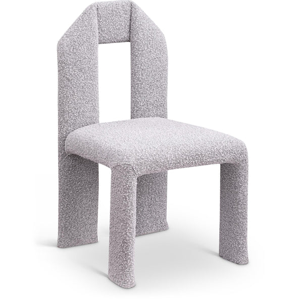 Meridian Bennett Taupe Boucle Fabric Dining Chair IMAGE 1