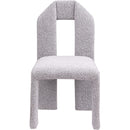 Meridian Bennett Taupe Boucle Fabric Dining Chair IMAGE 3